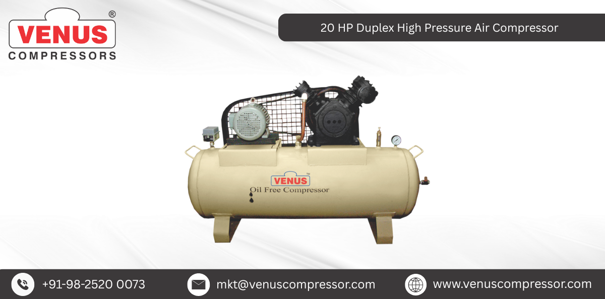 20 HP Duplex High Pressure Air Compressor