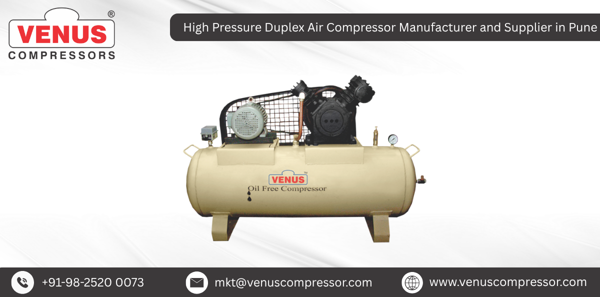 High Pressure Duplex Air Compressor Manufacturer and Supplier in Pune