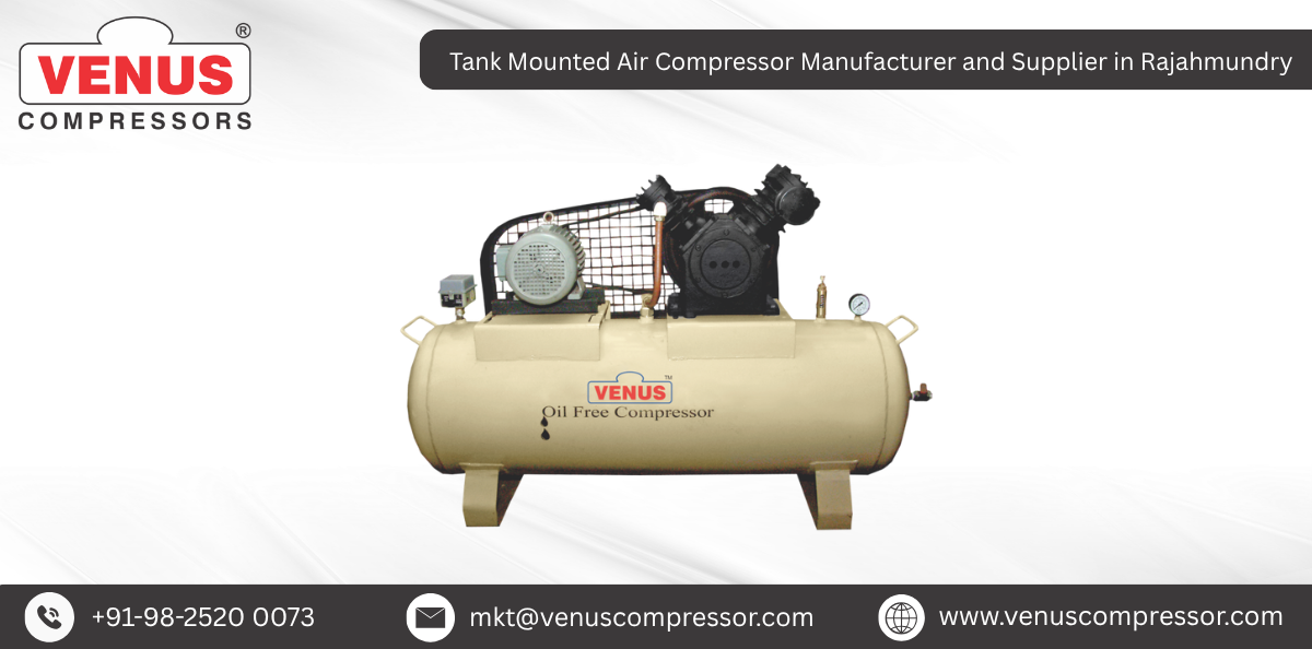 Tank Mounted Air Compressor Manufacturer and Supplier in Rajahmundry